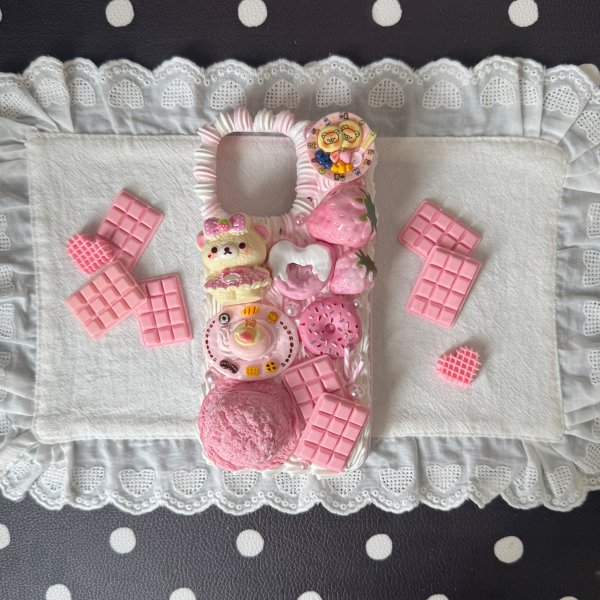 Pink Dessert Bear Phone Case