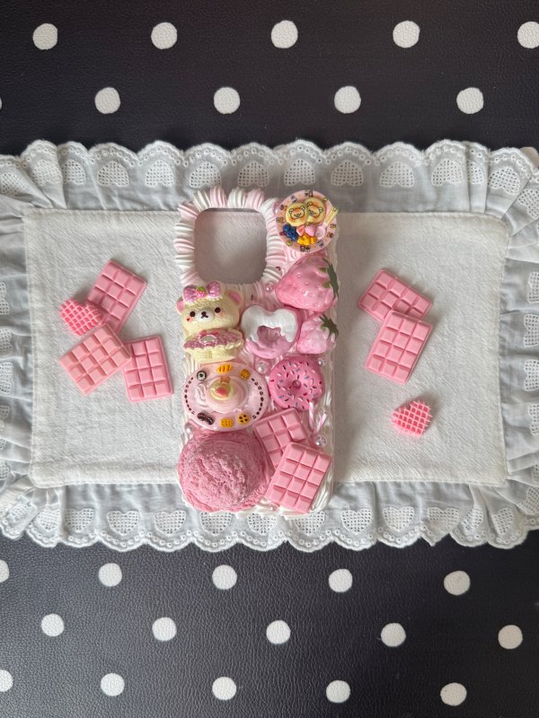 Pink Dessert Bear Phone Case