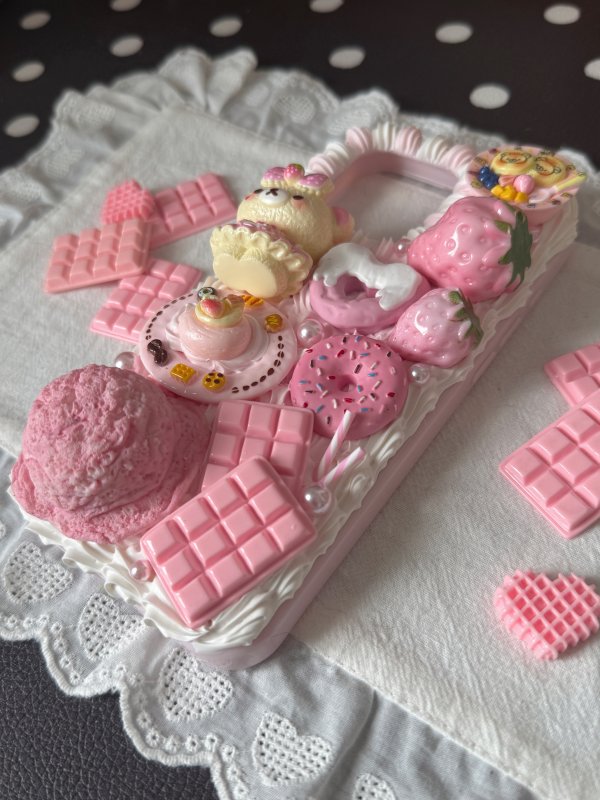 Pink Dessert Bear Phone Case