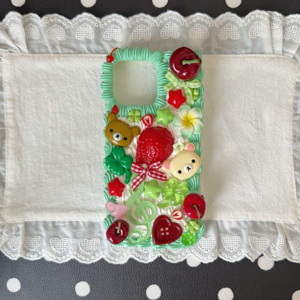 Cherry Strawberry Bear Phone Case