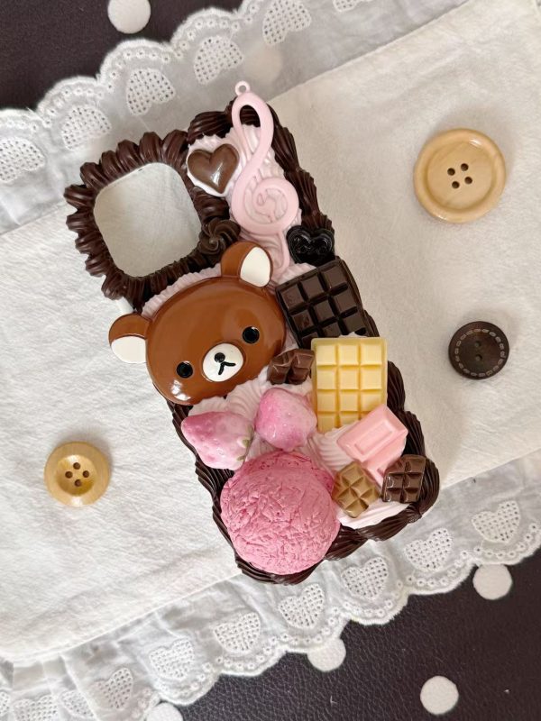 82fc6554d4a00e4634bdc87d889ad29d Chocolate Cake Bear Phone Case