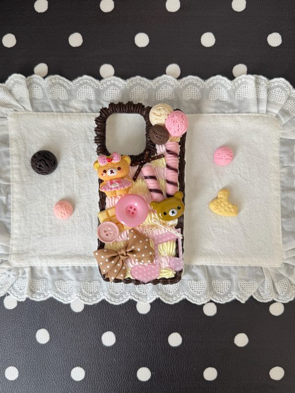 Neapolitan Ice Cream Bear Phone Case
