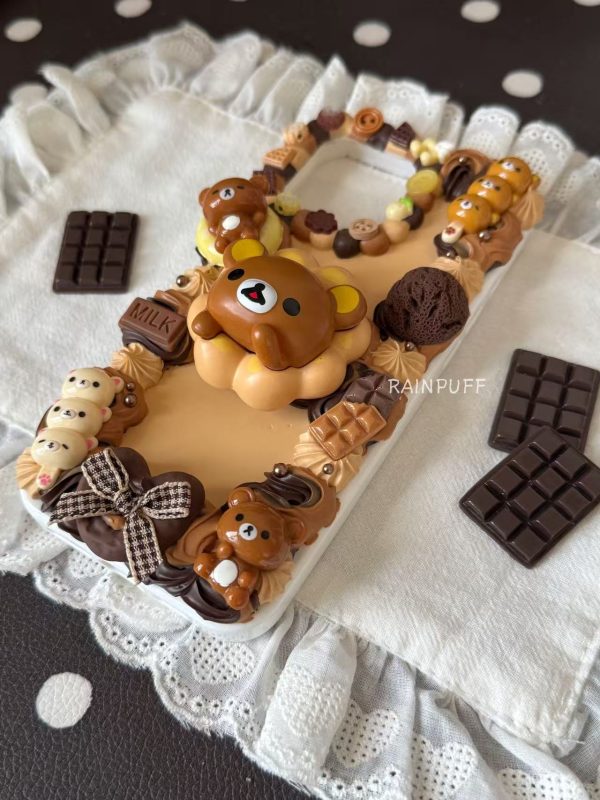 Chocolate Bear Decoden Phone Case