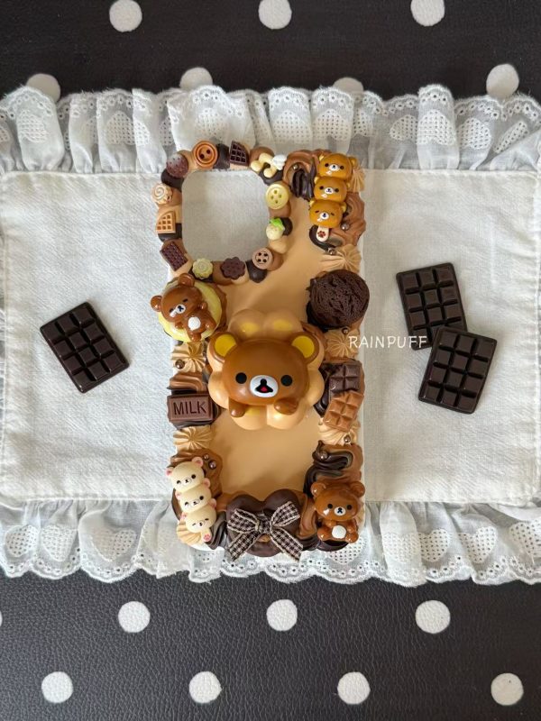 Chocolate Bear Decoden Phone Case